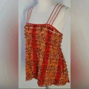 Free people strappy tiered tank